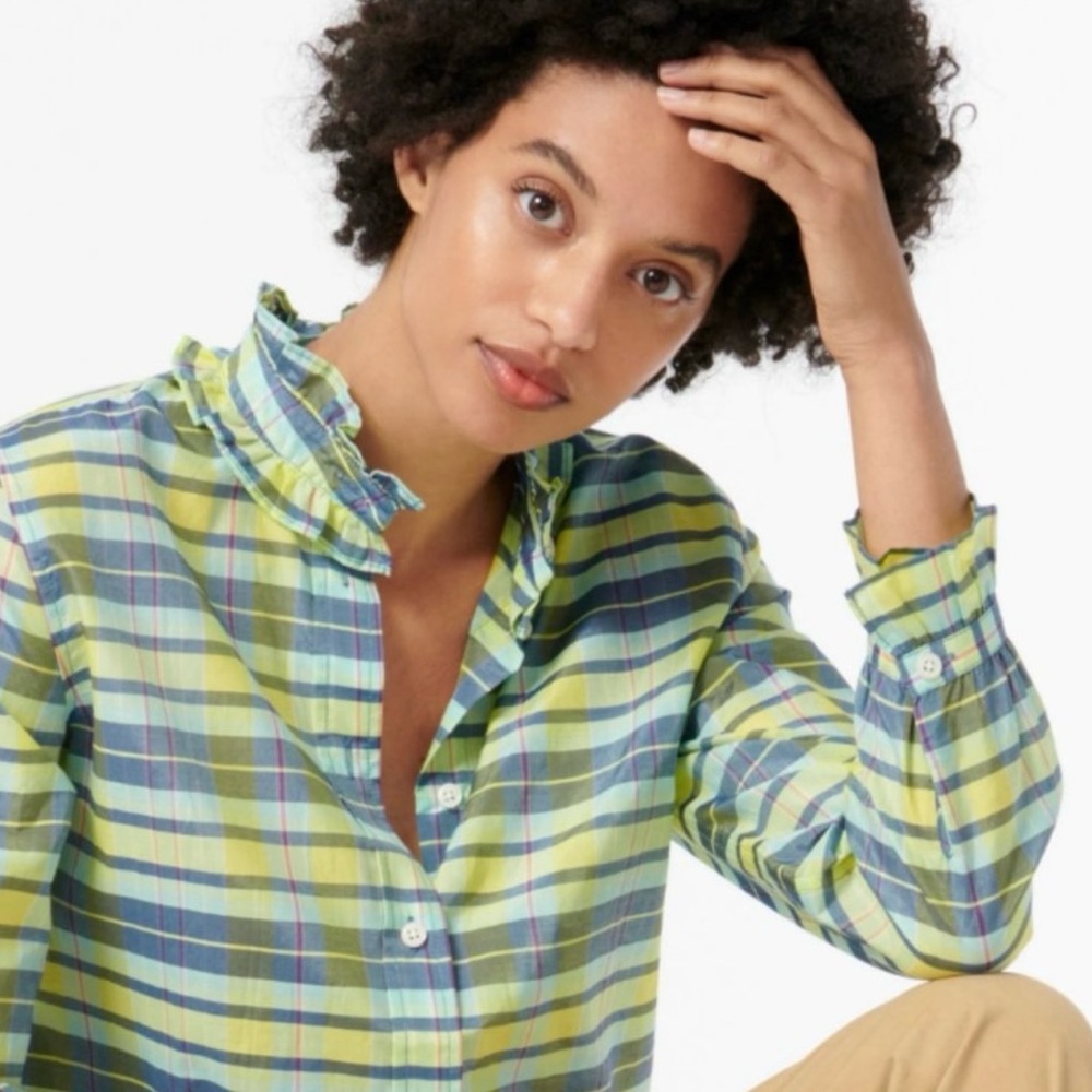 J. Crew Silk Button Down Shirt
